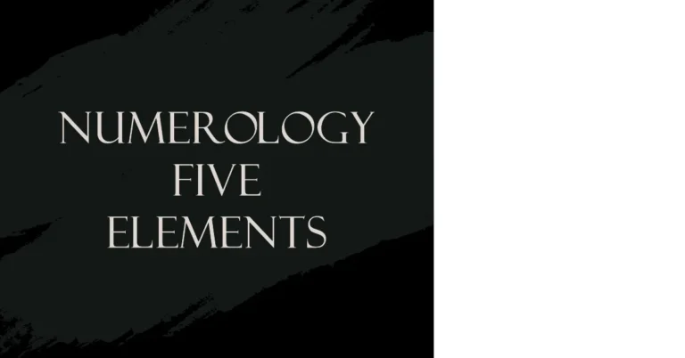 Numerology Five Elements Chart