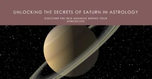 Planet Saturn in Astrology, and What It Really Means, Secret of Horoscope